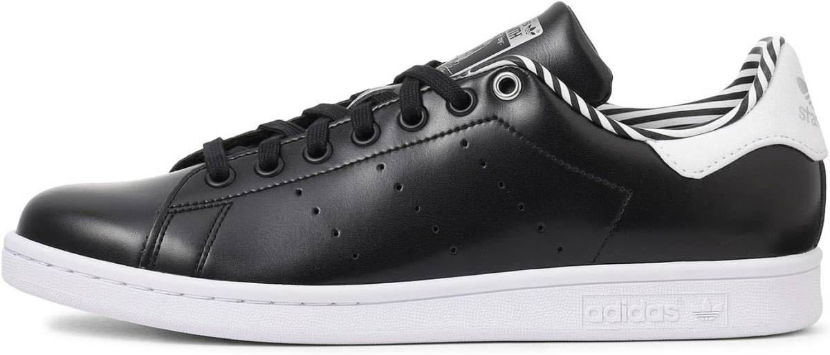 新品未使用 adidas Originals 26.0cm アディダス オリジナルス STAN SMITH スタンスミス スニーカー シューズ ブラック 黒 正規品 箱有り_画像2