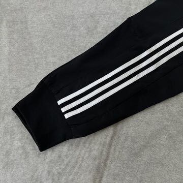 【格安送料】新品未使用 adidas XLサイズ アディダス ウーブン トラックパンツ ジャージ 3ストライプ ブラック 黒 テーパード カフ 正規品_画像5