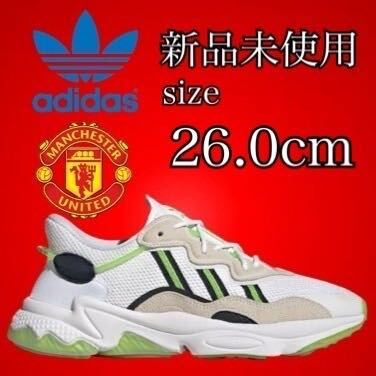 新品未使用 26.0cm adidas マンチェスター ユナイテッド OZWEEGO オズウィーゴ スニーカー シューズ コラボ マンU アディダス 箱有り_画像1