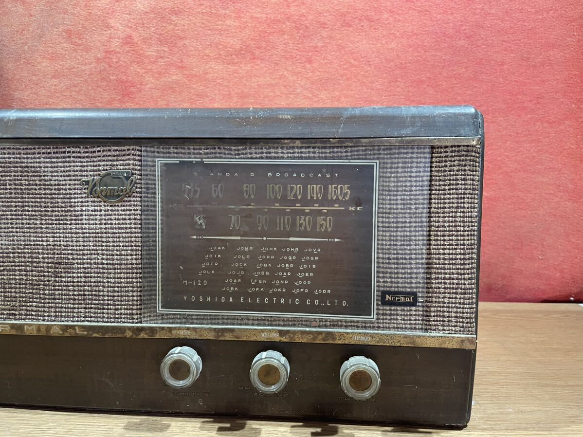 ③ Normal 真空管ラジオ M-120 / 年代物 中古品 ジャンク品 昭和レトロ アンティークの画像3