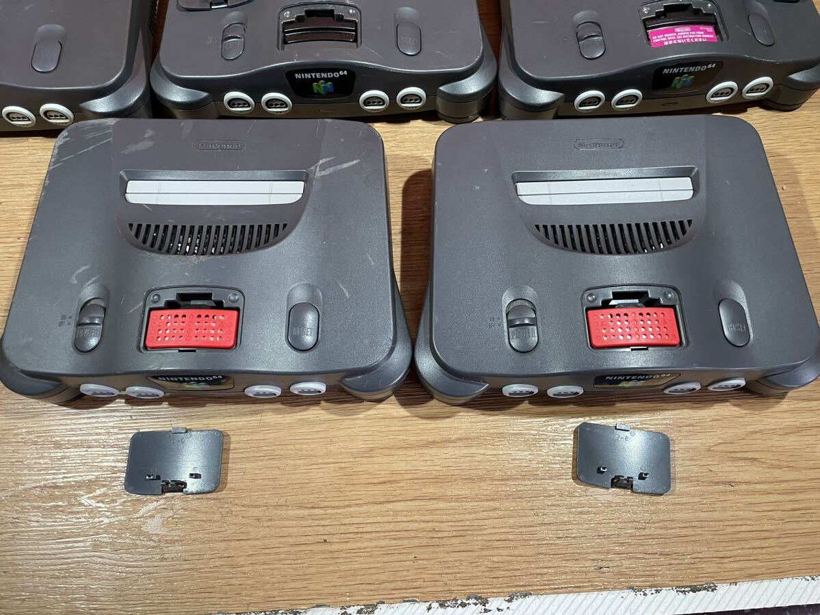 ① 任天堂64 Nintendo 64 / 本体7個セット ACアダプター 2個 / まとめてセット 中古品 全て通電は確認済み _画像4
