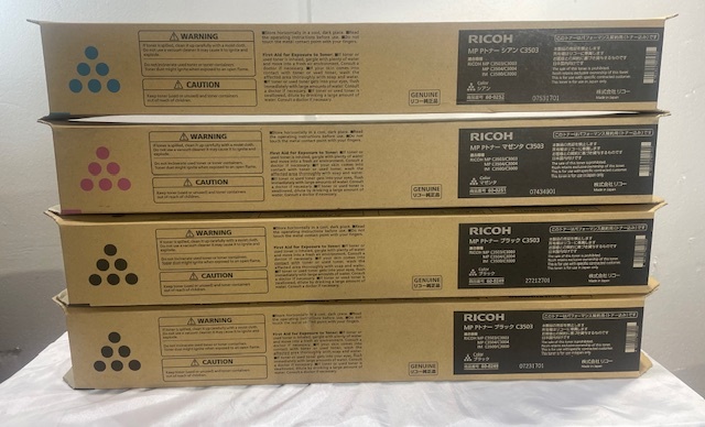 【大阪発】☆純正未使用品☆【RICOH】MP Pトナー C3503（K×2・C×1・M×1・Y×3）★7本セット★　(5731)