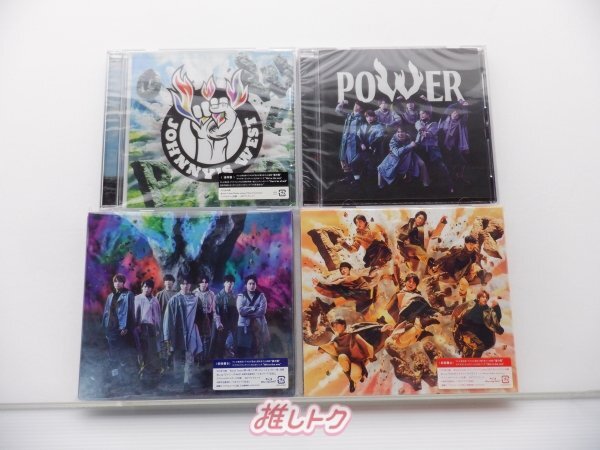 ジャニーズWEST CD 4点セット POWER 初回盤A(CD+BD)/B(CD+BD)/通常盤(初回プレス)/通販盤 [難小]の画像1