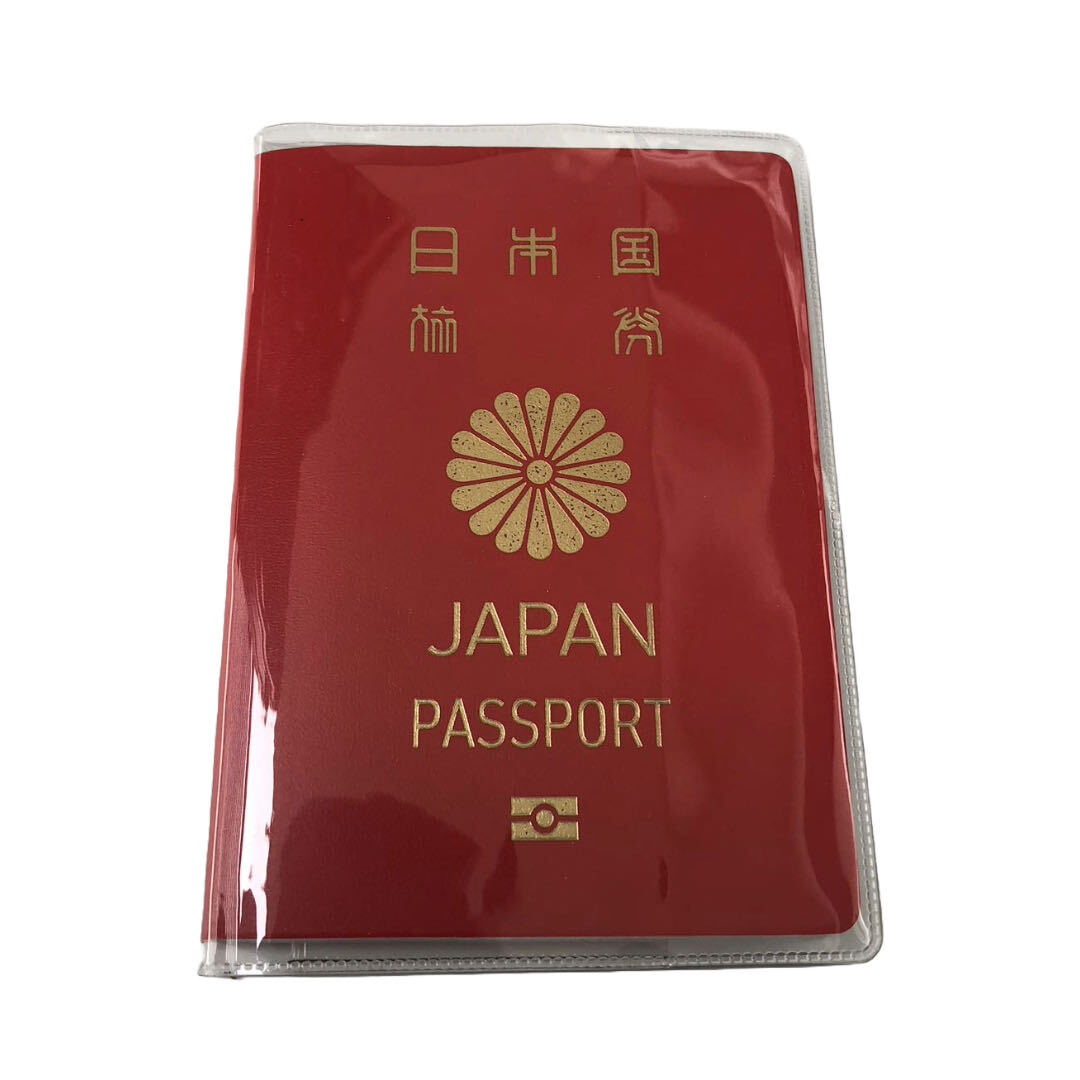 2枚セット パスポート ケース カバー 透明ポケット 送料無料_画像1