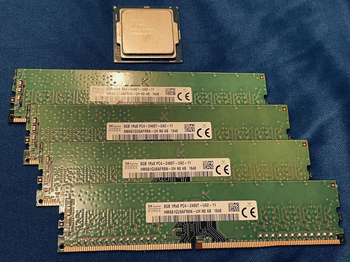 ◆インテルCPU Intel Core i7 6700 SR2L2 3.4GHz メモリ8GBＸ4枚おまけ付★_画像1