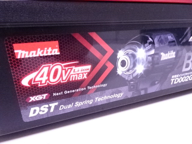 未使用品 makita マキタ TD002GRDXB 充電式インパクトドライバ 40Vmax 2.5Ah ブラック ドライバーの画像6