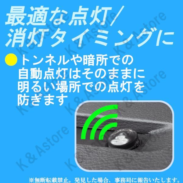 オートライトセンサーカバー オートマチックライト コンライト 18㎜ 車 自動調光 レンズ 交換 ブラッククリア トヨタ レクサス ダイハツの画像4