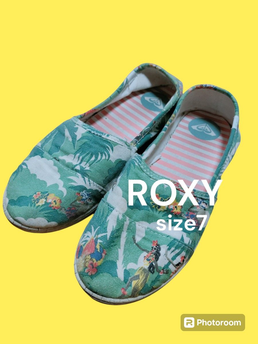 ROXY ロキシー スリッポン サーフ サーフィン 海  靴 シューズ レディース 古着屋 古着 レア