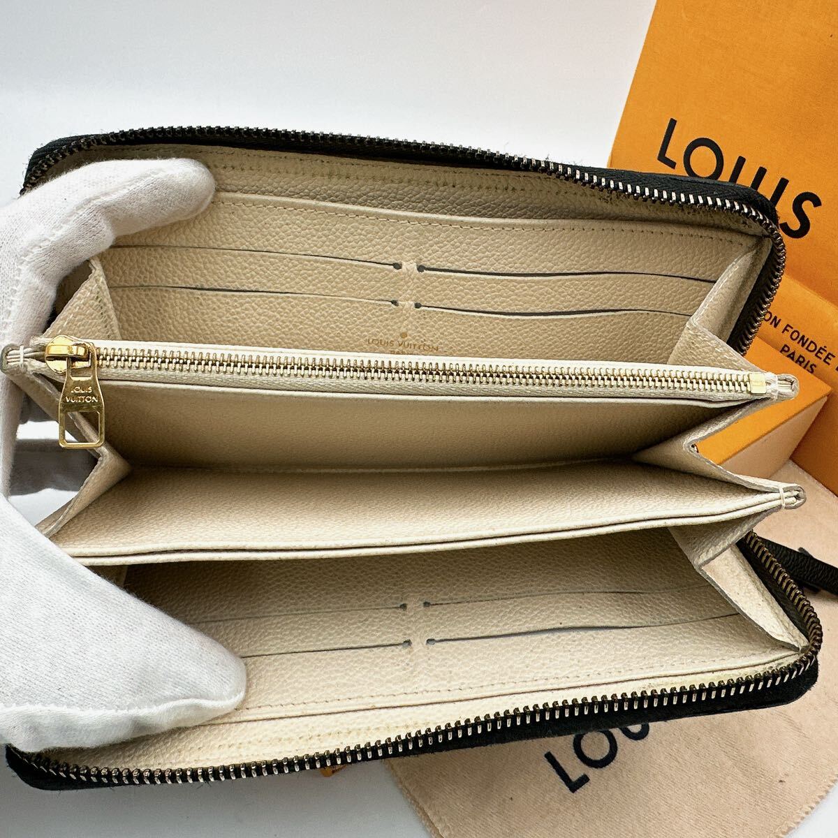 2714【美品】LOUIS VUITTON ルイヴィトン モノグラム アンプラント ジッピーウォレット 長財布 ウォレット M60546/SP0184の画像3