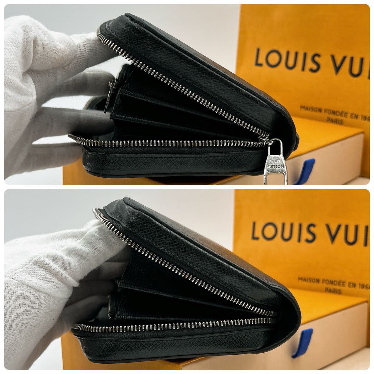 2726【美品】LOUIS VUITTON ルイヴィトン タイガ ジッピーXL 長財布 セカンドバッグ ジッピーウォレット M44275/CA4138の画像8