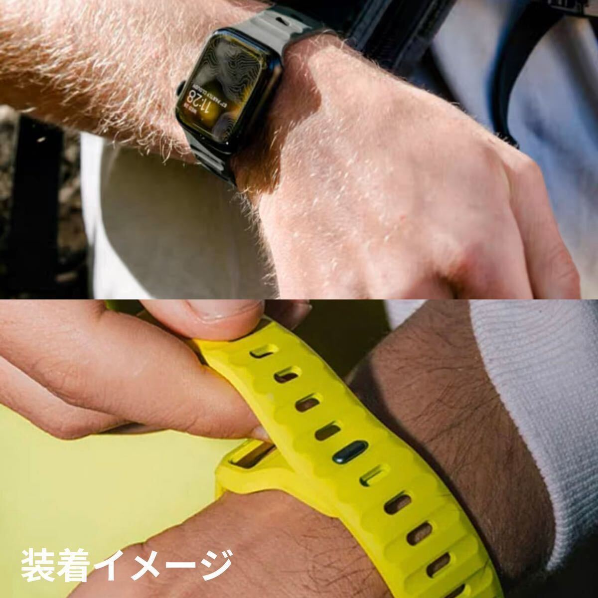 Apple watch band アップルウォッチバンド スポーツバンド 最新 人気 オシャレ ラバーベルト シンプル 腕時計用ベルト ホワイト
