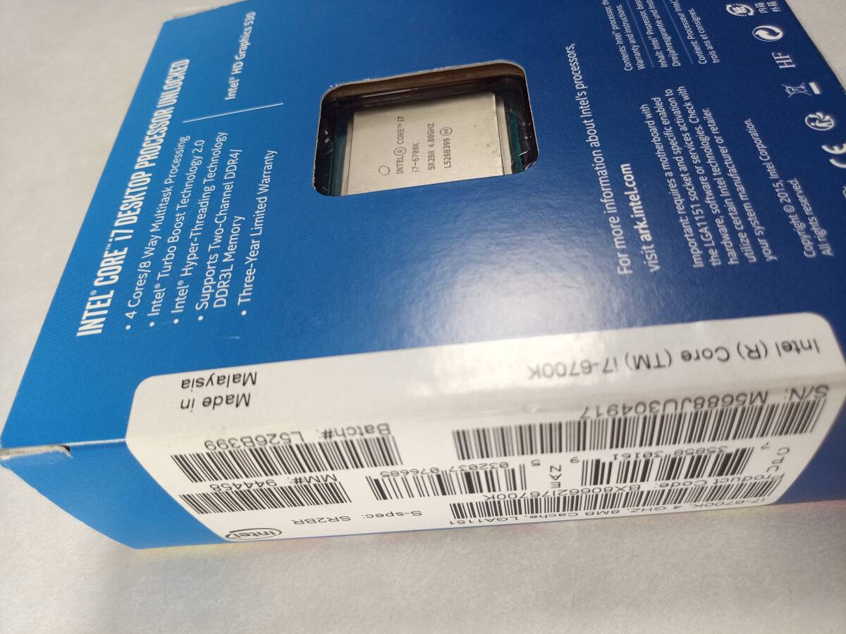 Intel CORE i7-6700K LGA1151_画像2