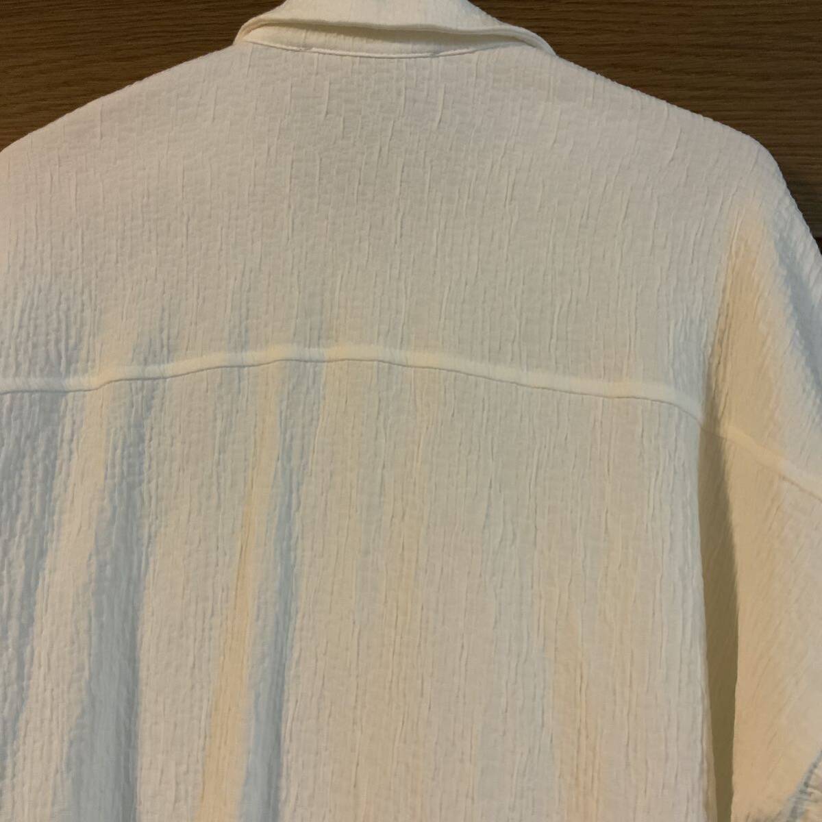 ZARAザラのシャツジャケット（S）ホワイト　美品_画像4