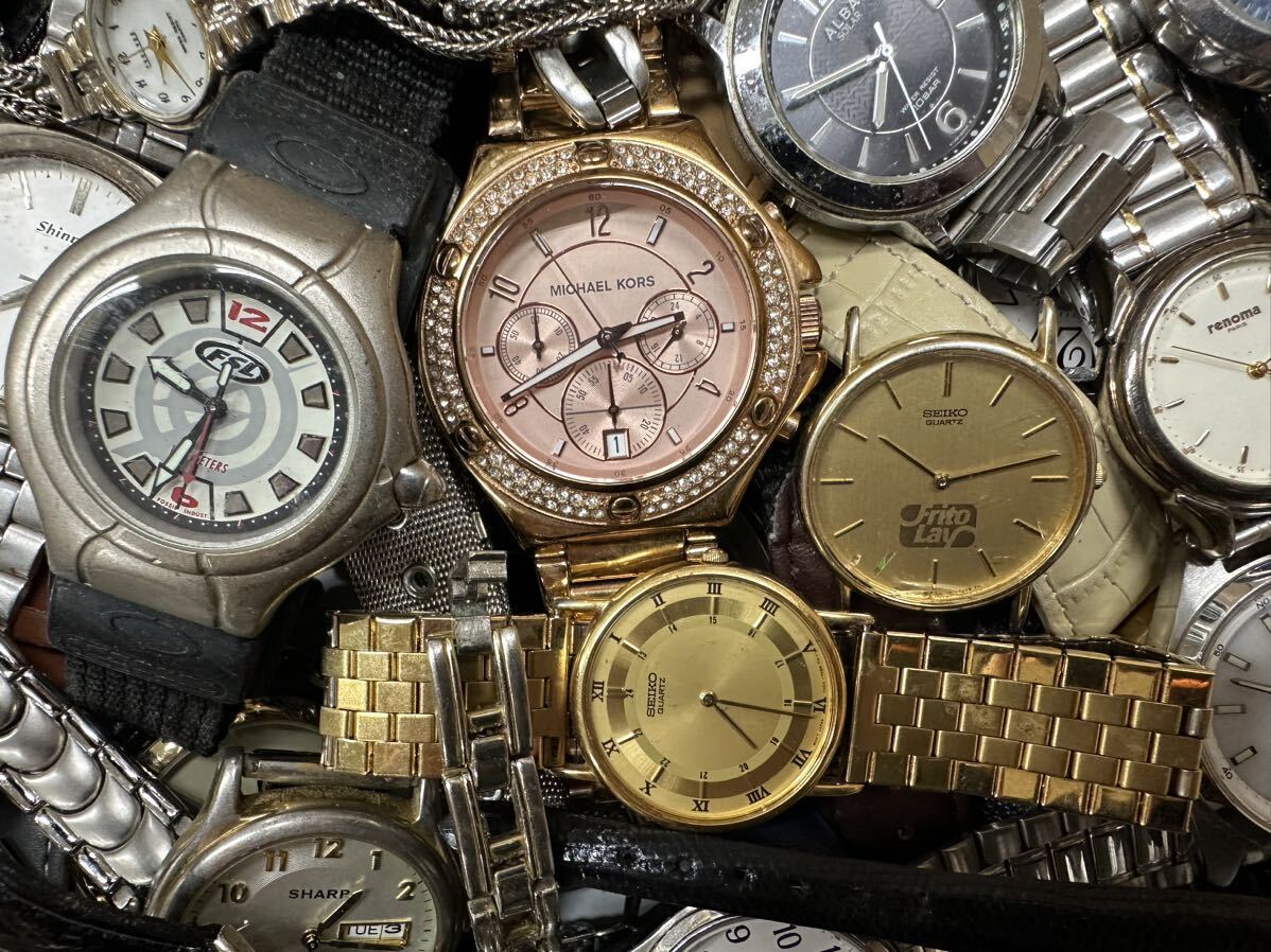 腕時計 大量 約 14kg セット まとめて 時計 SEIKO renoma MICHAEL KORS REGUNO FOSSIL ALBA marie claire AUREOLE 等 ジャンク F168の画像2