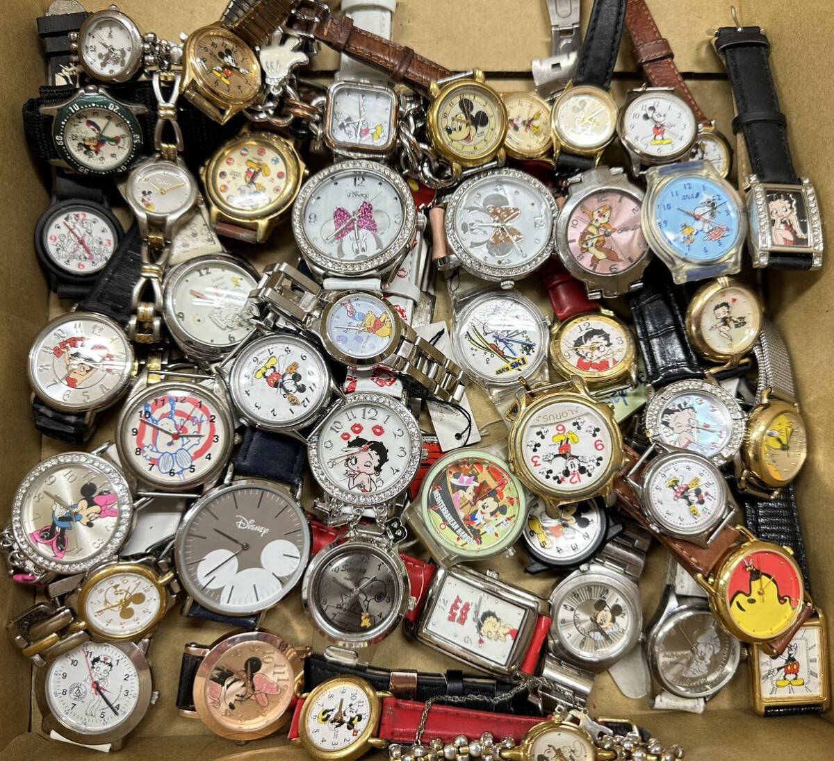 キャラクター腕時計 45点 個 動作未確認 ジャンク品 まとめて まとめ売り F144