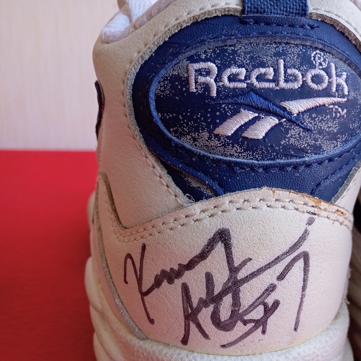 244-15 Reebok ラスト1点 早い物勝ち Kenny Anderson 直筆サイン【USA：10】バスケット シューズ 当時物の画像5