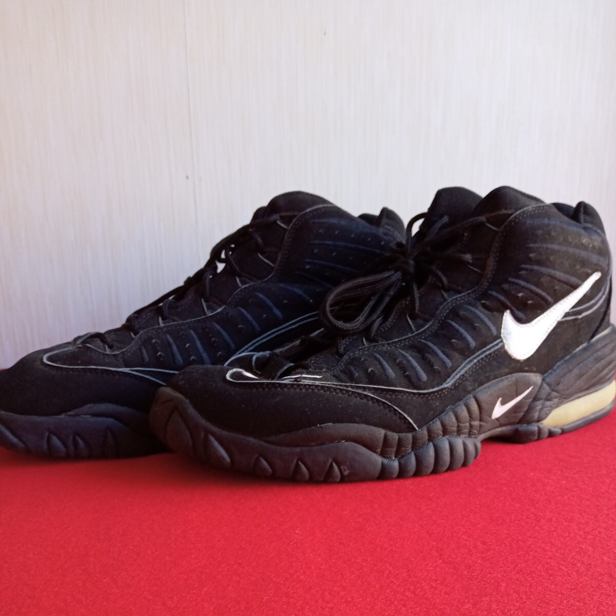 244-13 NIKE ラスト1点 早い物勝ち Gary Trent 【US：16】バスケット シューズ ブラック 当時物の画像5