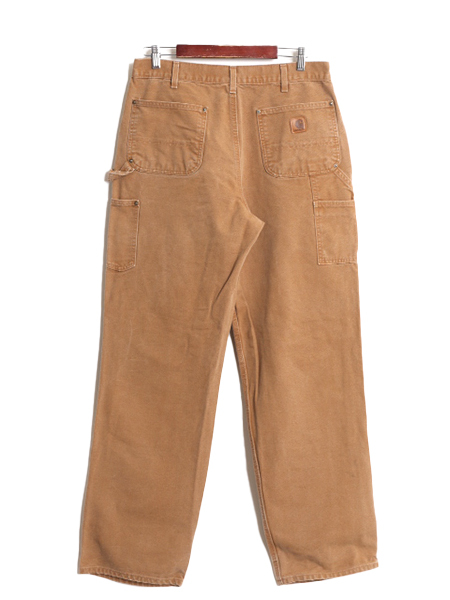 US企画 カーハート ダブルニー ダック ペインター パンツ メンズ 34 36 古着 ワーク CARHARTT B136 茶 ストレート ヘビーウェイト ブラウン_画像5