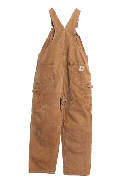 60s 70s USA製 カーハート ダブルニー ブラウン ダック オーバーオール / 実寸 40 31 ヴィンテージ CARHARTT ツナギ カスタムメイド ワーク_画像6