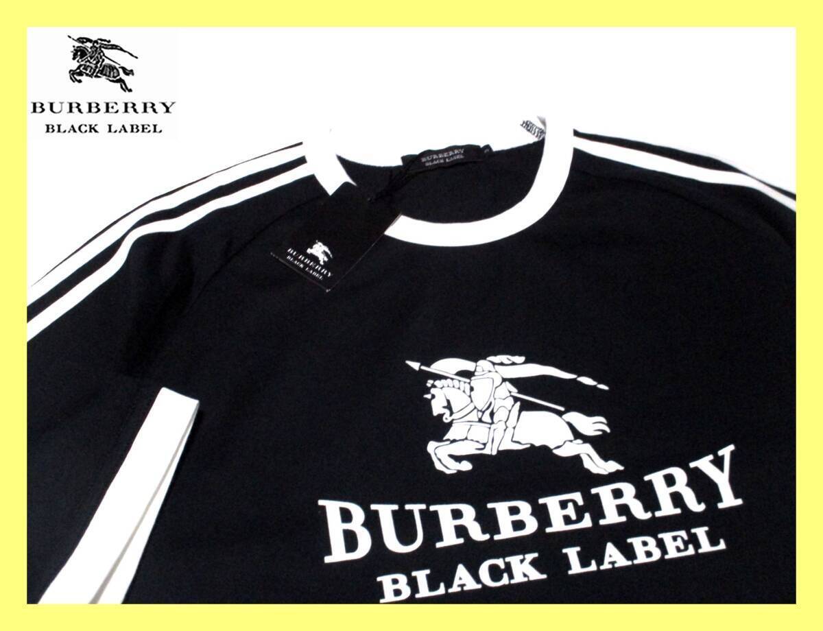 激レア 新品タグ付き 8周年限定プレミアムモデル BIGホースワッペンデザイン Tシャツ サイズ L(3) バーバリーブラックレーベルの画像2