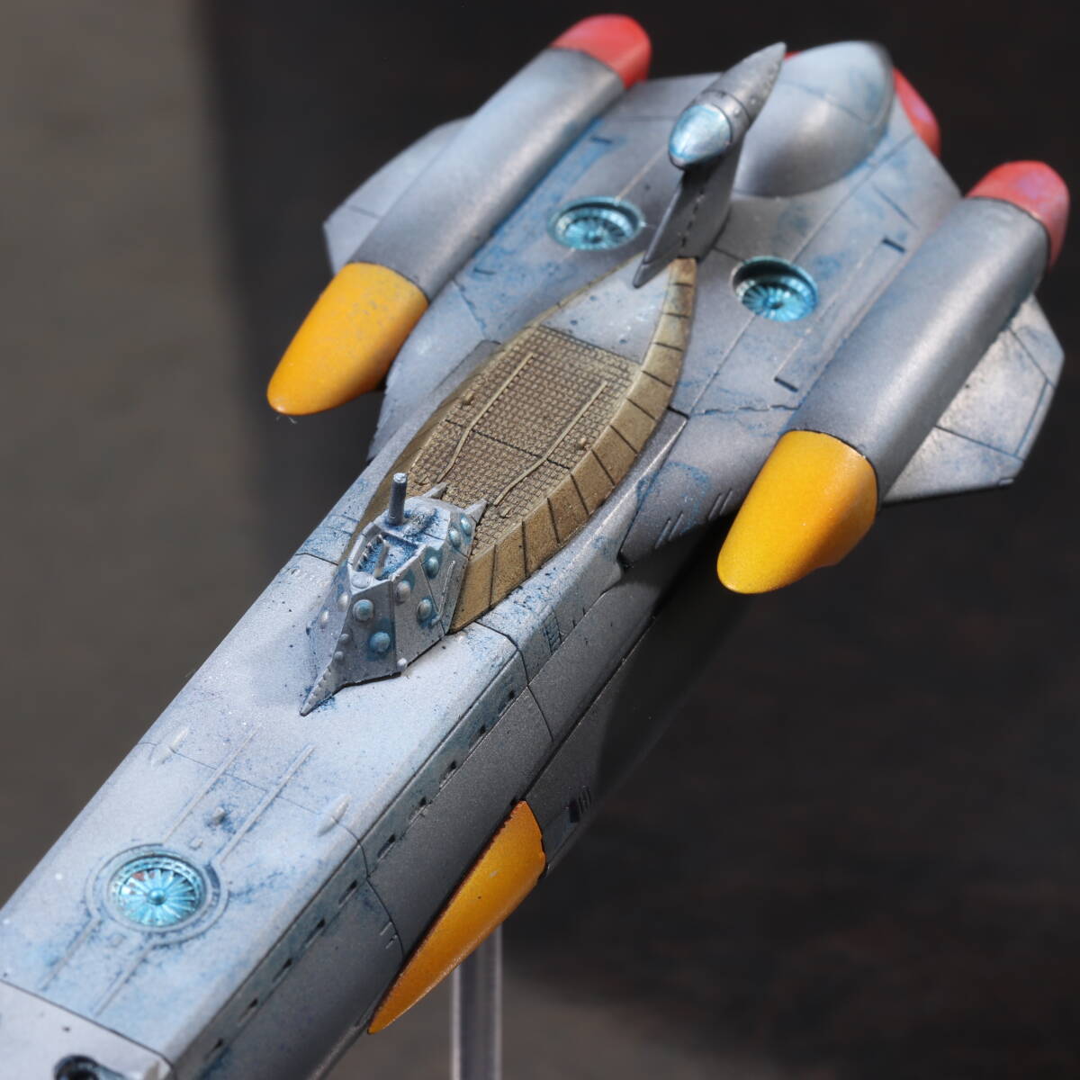 ふしぎの海のナディア 万能潜水艦 ノーチラス号 コトブキヤ 1/1000 第二世代型惑星間航行用亜光速宇宙船ヱルトリウム 塗装済 完成品_画像6