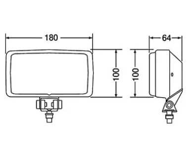 トラック 用品 パーツ│小糸 RHF-161YW 角型ハロゲンフォグランプ 黄（カバー色：白／青文字）　DC12v-55w H3ハロゲンバルブ付_画像3