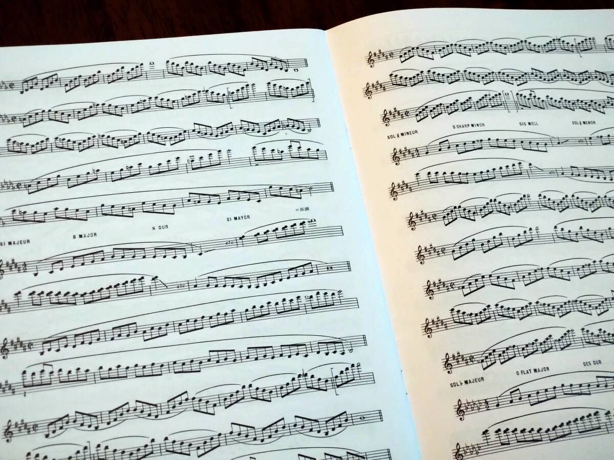 ◎マルセル・ミュール サクソフォン教程 「音階と分散和音 サクソフォンの基礎練習 第一巻」 ルデュック出版 教則本の画像9