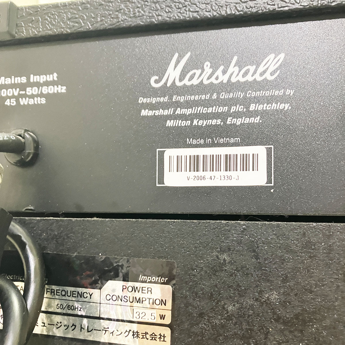 マーシャル ギターアンプ MARSHALL MG15CDR GUITAR AMP 完動品 正規品 本物 リバーブ コンター イコライザー ドライブ クリーン ブースト_画像8