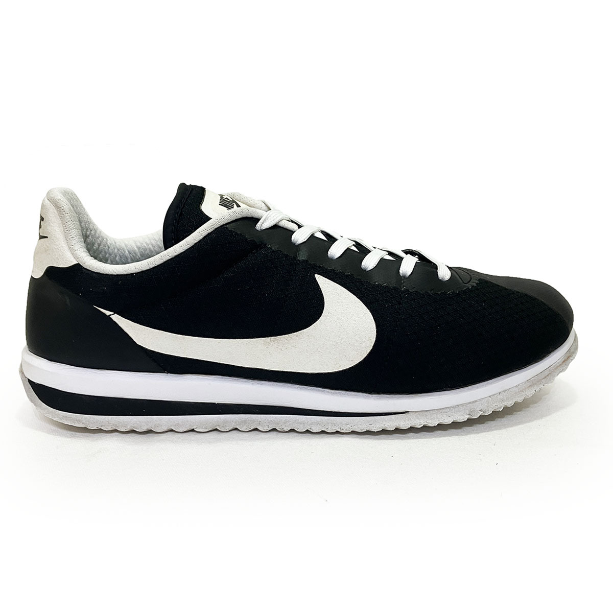 ナイキ コルテッツ ウルトラ ブラック 26.5cm NIKE CORTEZ ULTRA 正規品 本物 年代 復刻 833142-002 リップストップ 名作 ノンエア 黒の画像10