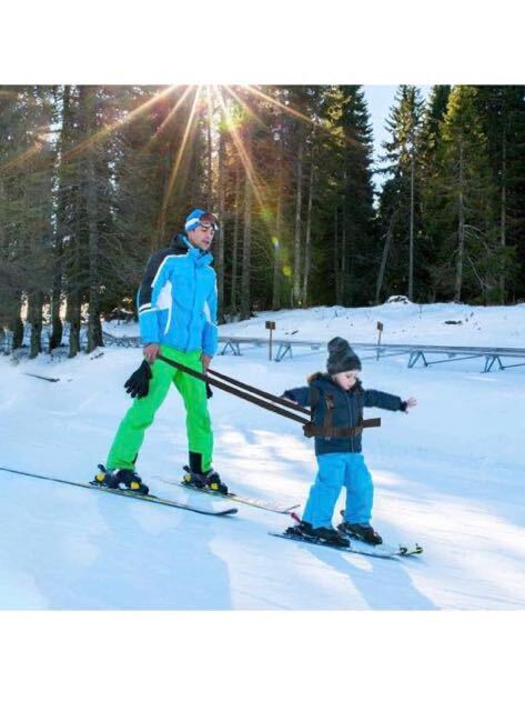 618) スキートレーニングハーネス 子供用スキー安全トラクションロープ スノーボードハーネス キッズ スキー ショルダー ハーネス 転倒防止_画像3