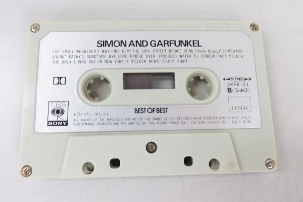 A033★SIMON AND GARFUNKEL サイモンとガーファンクル BEST OF BEST カセットテープ 現状品★04_画像6