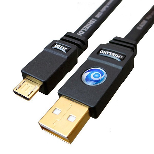 【 新品未使用 】AIM エイム電子 / SHIELDIO USB UM1 / オーディオ 用 USBケーブル A - Micro B / 30cm 0.3mの画像4