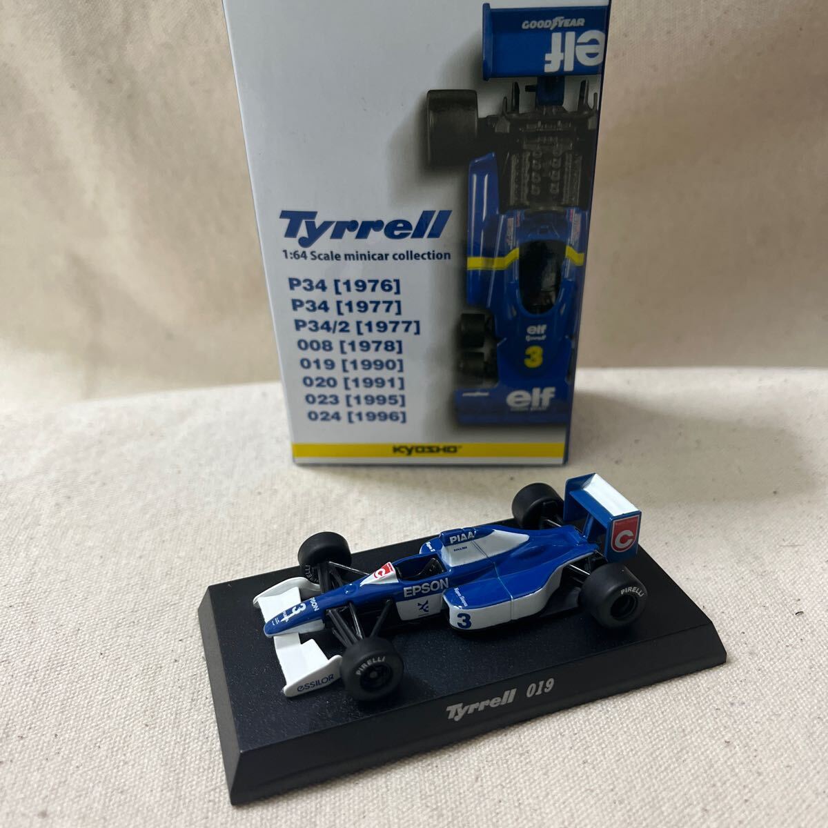 京商 1/64 ティレル 019 フォード No.3 中嶋 悟 F1 タイレル コスワース Tyrrell Cosworth ジャン・アレジ_画像2