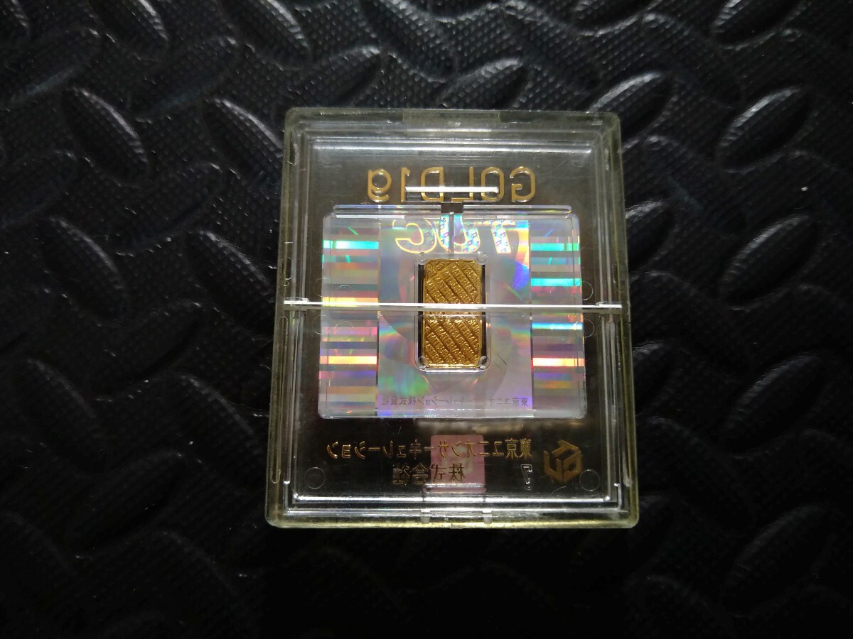 希少レア 三菱マテリア 金 GOLD K24 純金 インゴット 1g 1.0g 999.9 ゴールドバー本物  東京ユニオンサーキュレーション ケース入りの画像2
