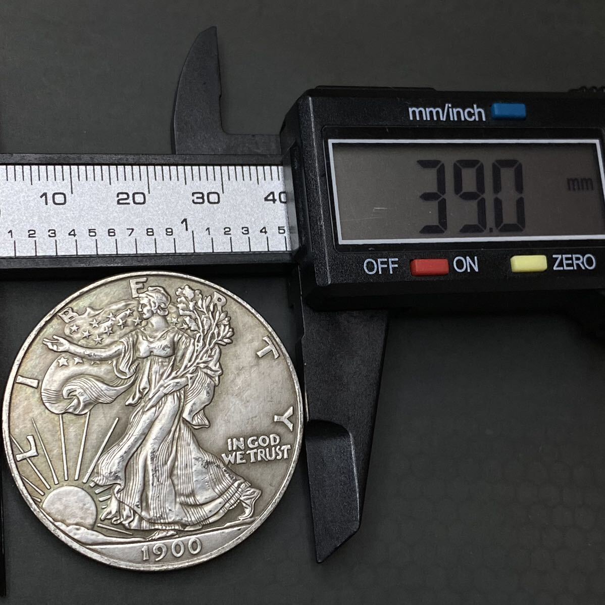 ウォーキングリバティ銀貨 アメリカ古銭 約22.76g 硬貨 コイン イーグル 一円銀貨 _画像5