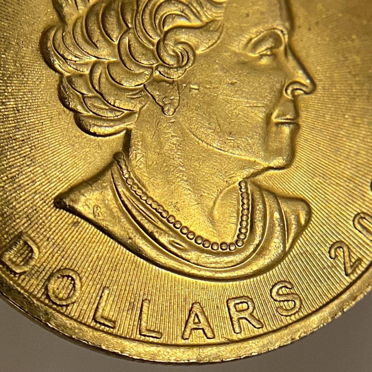 金貨 カナダ古銭 メープル金貨 参考品 約10.28g 2021 一円貨幣 硬貨骨董品コインコレクションの画像6