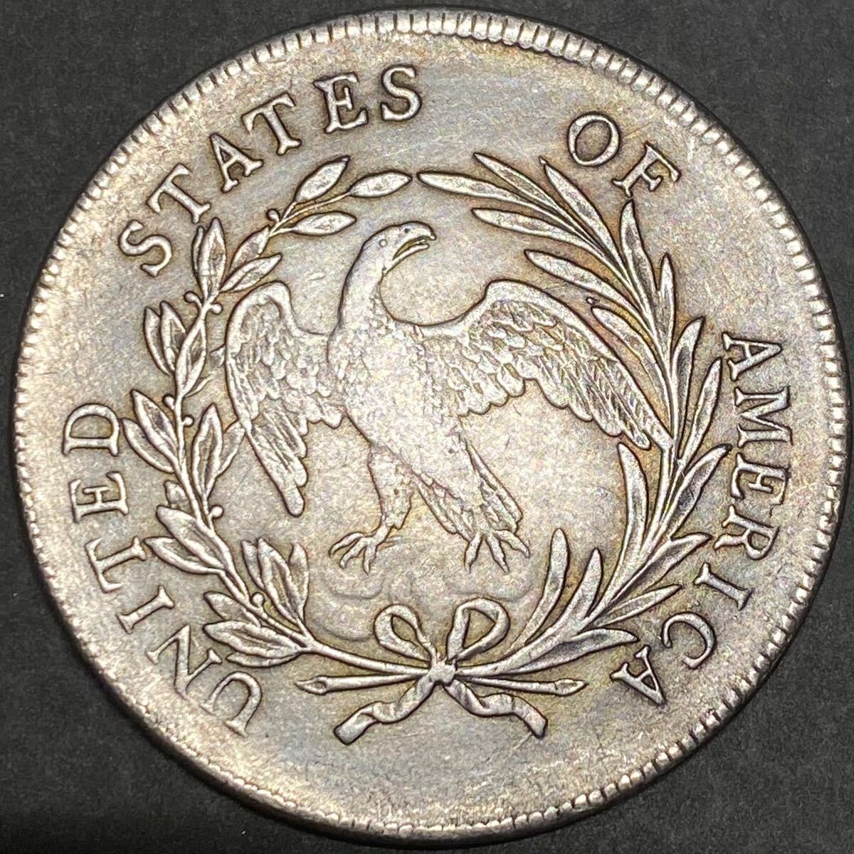 アメリカ古銭　1797年　約22.73g リバティ　大型銀貨　記念硬貨　イーグル　自由の女神　レア_画像2