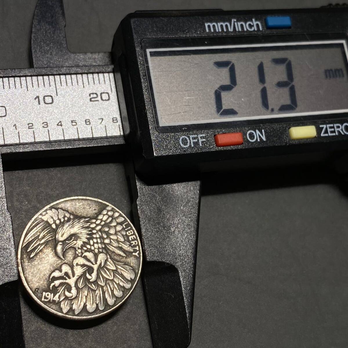 アメリカ古銭　約5.61g 1914年銘　5センス銀貨S 一円貨幣　硬貨骨董品コインコレクション _画像5