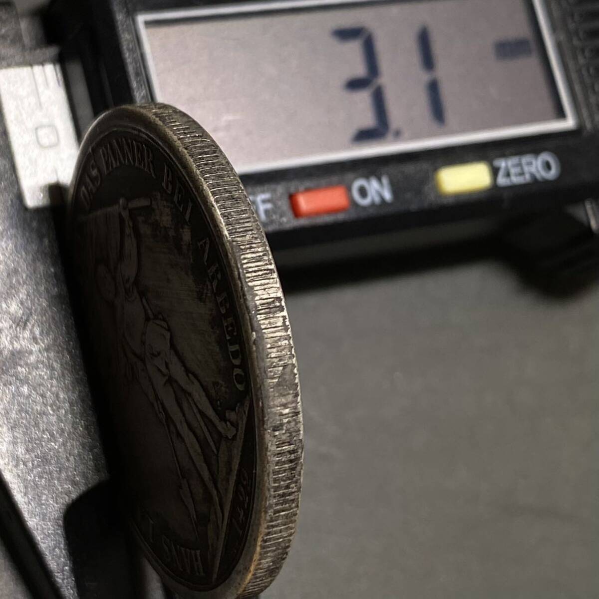 スイス古銭 狩猟祭記念銀貨 約26.80g 1422年銘 5フラン 一円貨幣 硬貨骨董品コインコレクション の画像8