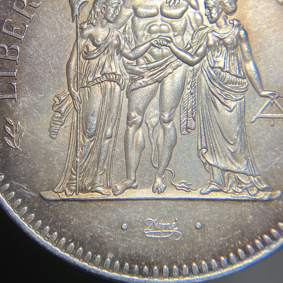 フランス古銭　50フラン銀貨　1976約30.07g硬貨　一円貨幣　コレクション_画像4