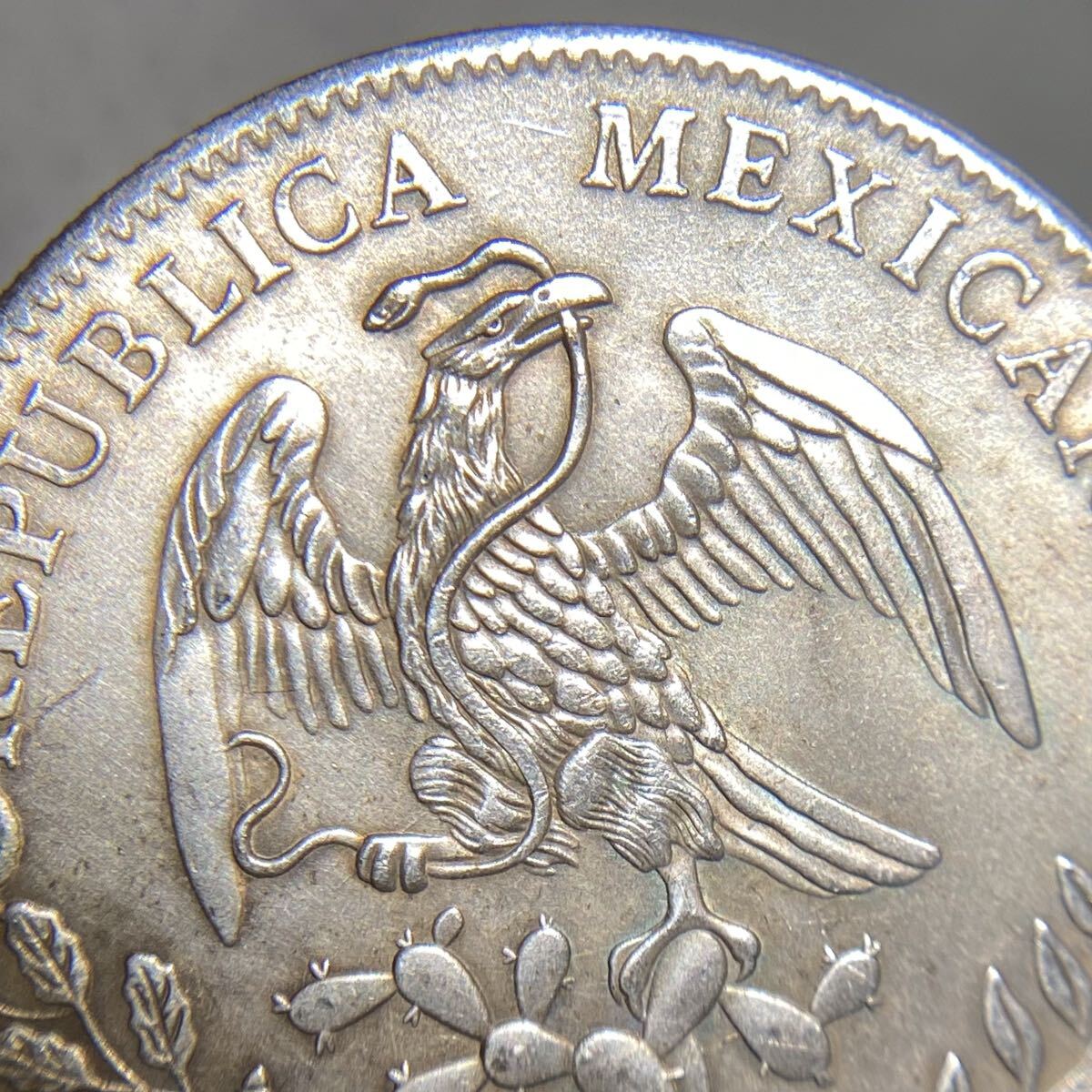 1円〜1882Sメキシコ ペソ銀貨世界コイン 古銭 貨幣 硬貨 銀貨 金貨 銅貨 の画像3
