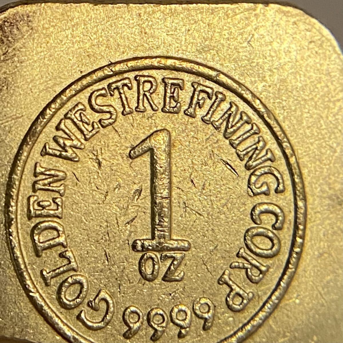 世界古銭 ザパースミント 約11.35g 一円貨幣 硬貨骨董品コインコレクション インゴット 24金 流通品 延べ棒 ゴールド の画像5