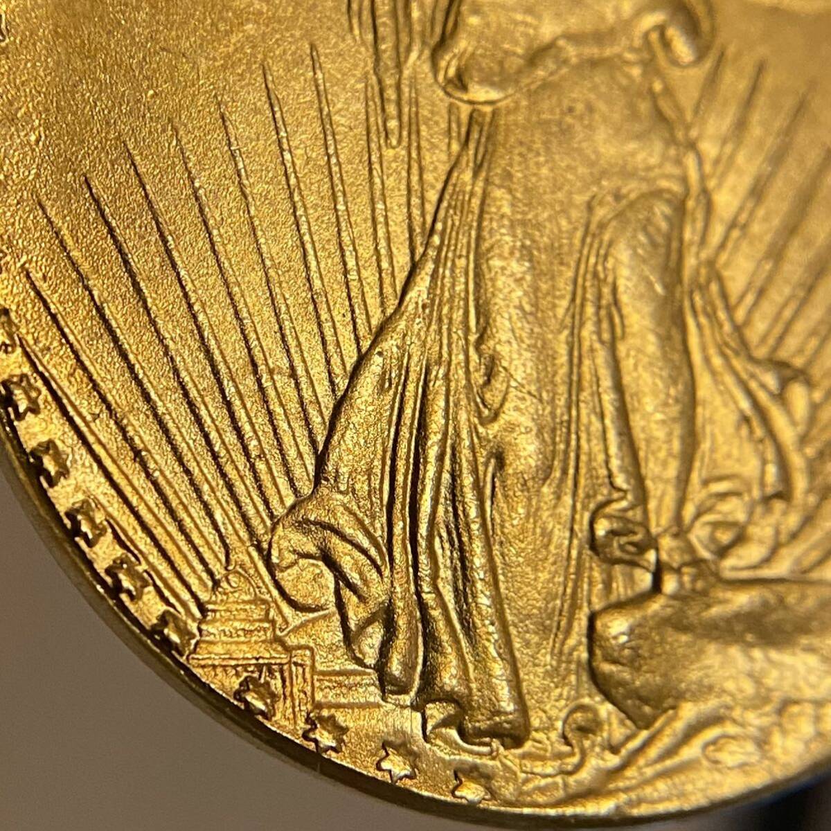 アメリカ イーグル金貨 1933年 ウルトラハイレリーフ 20ドル金貨 約17.56gの画像4