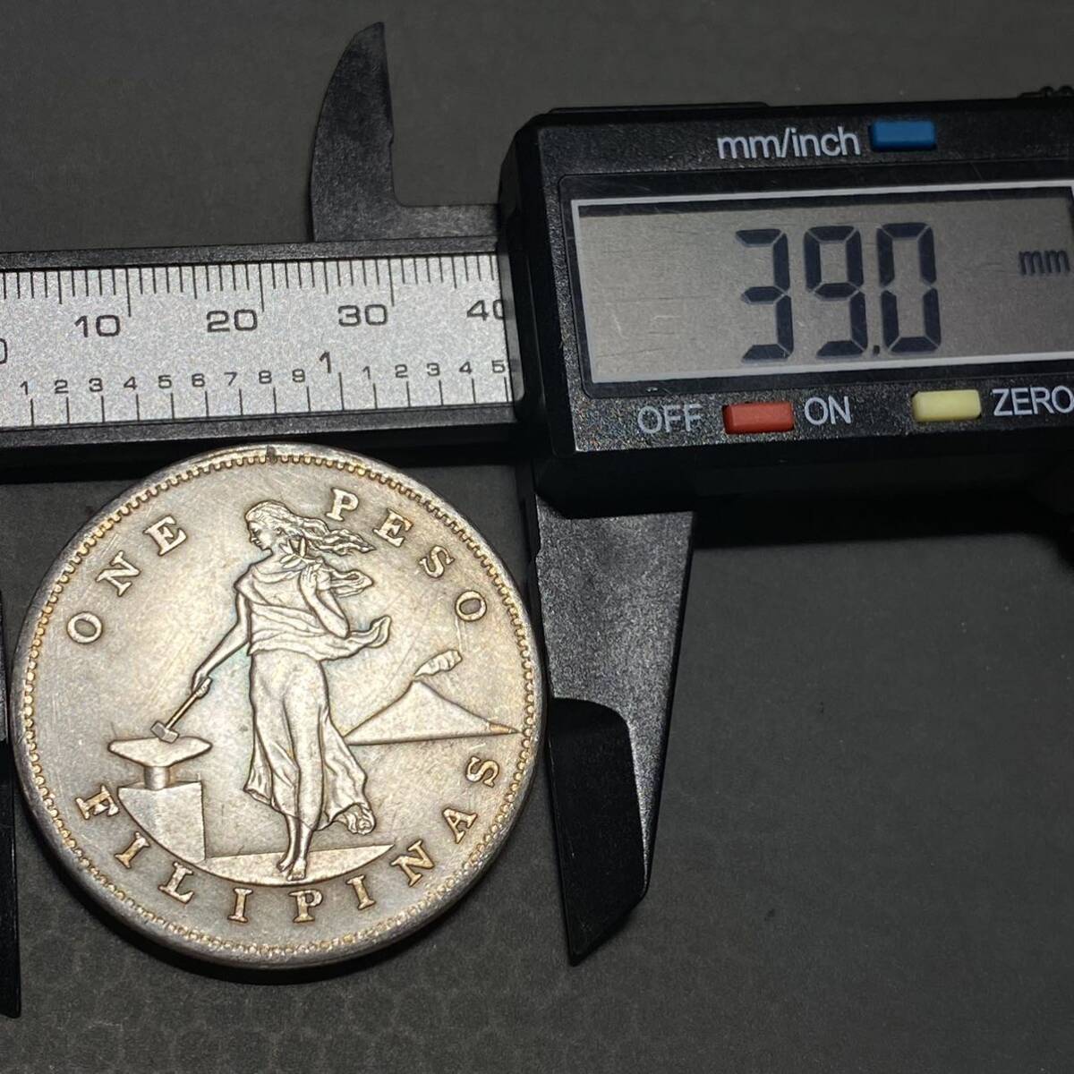 米領フィリピン古銭 約21.48g 1ペソ銀貨 一円貨幣 硬貨骨董品コインコレクション の画像6