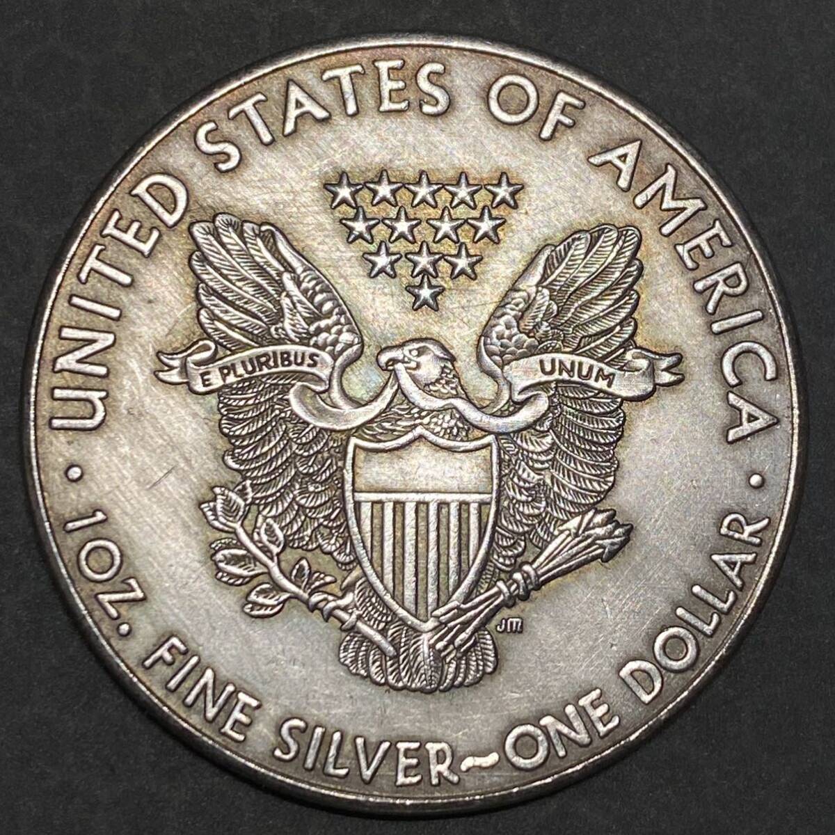 ウォーキングリバティ銀貨 アメリカ古銭 約22.78g 1900硬貨 コイン イーグル 一円銀貨 の画像2