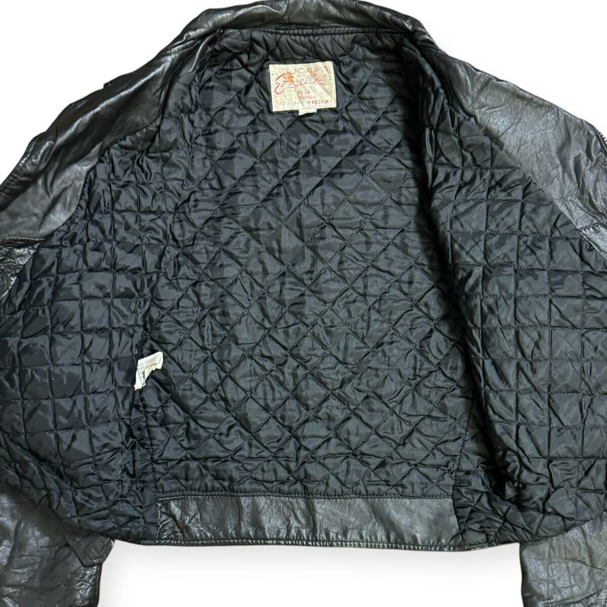 RAMONES着用 Excelled 70s 80s USA製 Vintage ダブルライダース RAMONES着用 Excelled 70s 80s USA製 Vintage ダブルライダース