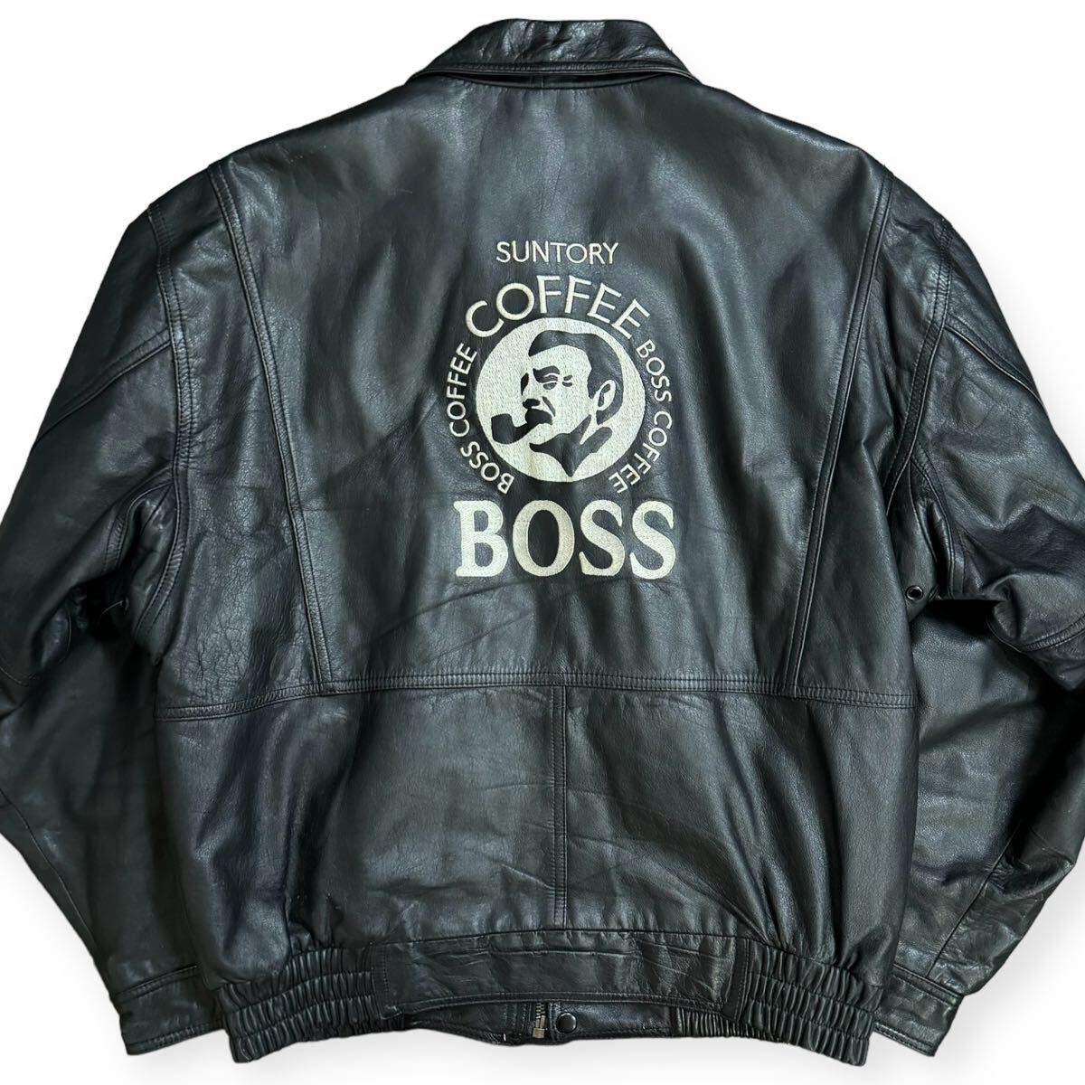 稀少 非売品 SUNTORY BOSS 1994 初代 ボスジャン 90sバックロゴ 稀少 非売品 SUNTORY BOSS 1994 初代 ボスジャン 90sバックロゴ