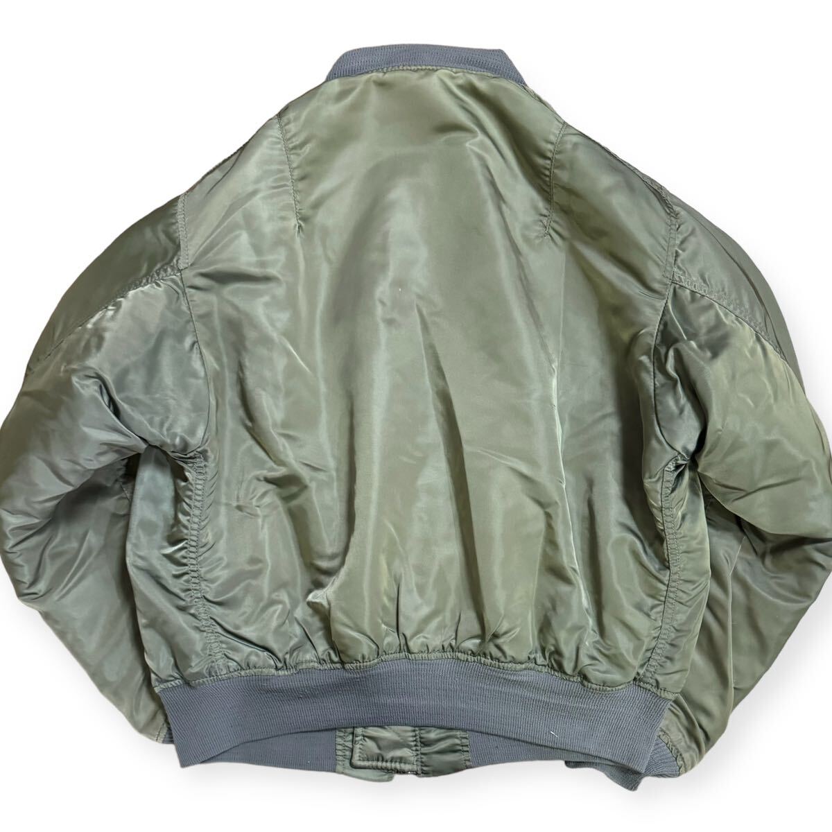 ALPHA INDUSTRIES 米国製 80s 初期 MA-1 三本タグ 民間 フライト ALPHA INDUSTRIES 米国製 80s 初期 MA-1 三本タグ 民間 フライト
