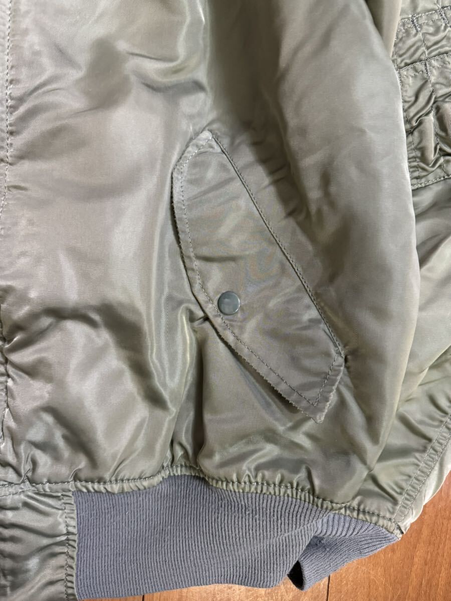 ALPHA INDUSTRIES 米国製 80s 初期 MA-1 三本タグ 民間 フライト ALPHA INDUSTRIES 米国製 80s 初期 MA-1 三本タグ 民間 フライト