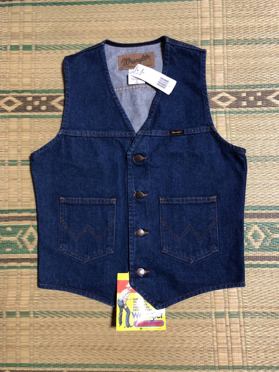 Yahoo!オークション - Wrangler ラングラー デニム ベスト S メキシコ...